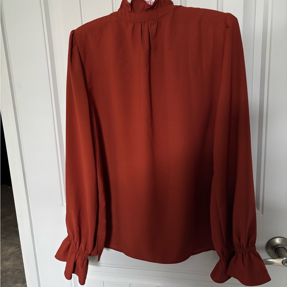 Jcrew Ruffle Drapey Top - Picture 3 of 14
